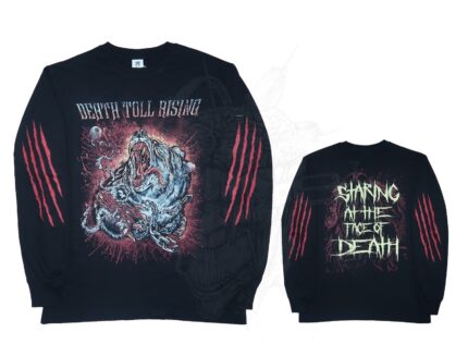 ORIGINAL LONGSLEEVE DEATH TOLL RISING - SHARING AT THE FACE OF DEATH