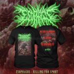 ORIGINAL TSHIRT ESOPHAGUS - Killing For Sport (Green Logo)