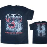 ORIGINAL TSHIRT OBITUARY – CAUSE OF DEATH – 35 Years Anniversary Tour (GILDAN HEAVY COTTON)