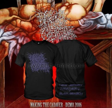 ORIGINAL TSHIRT WAKING THE CADAVER - Demo 2006 - Purple Glitter Logo